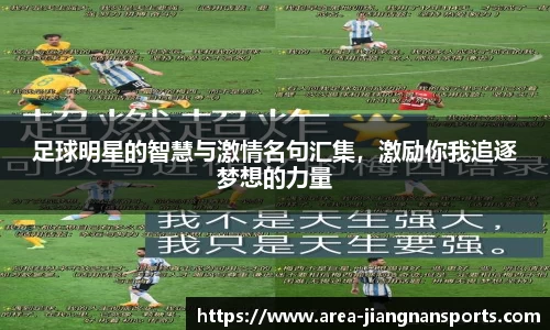 足球明星的智慧与激情名句汇集，激励你我追逐梦想的力量