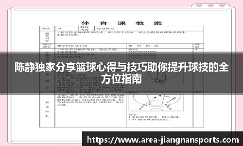 陈静独家分享篮球心得与技巧助你提升球技的全方位指南